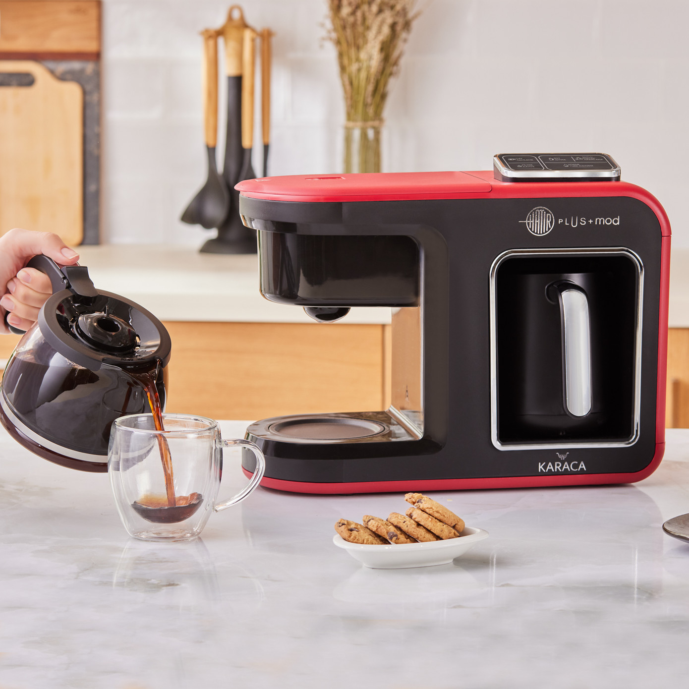 Karaca Hatır Plus Mod 5 in 1 Qəhvə və Çay Maşını 1385 W